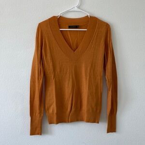 GUC The Limited Sweater Women's Medium Merino Wool VNeck Knit Lightweight